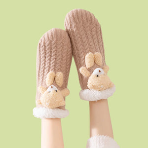 Cuddly Bear House Socks