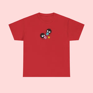 Soot Monster Cotton T-shirt - www.thelineahome.nl - Cherry Red - Cotton Tee Shirt