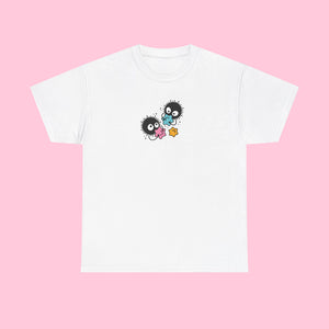 Soot Monster Cotton T-shirt - www.thelineahome.nl - Cotton White - Cotton Tee Shirt