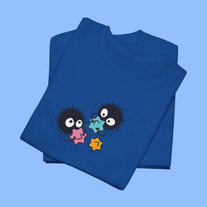 Soot Monster Cotton T-shirt - www.thelineahome.nl - Nippon Blue - Cotton Tee Shirt