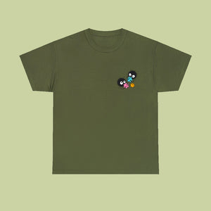 Susuwatari Cotton T-shirt - www.thelineahome.nl - Cotton Whitelineahome.nl - Moss Green