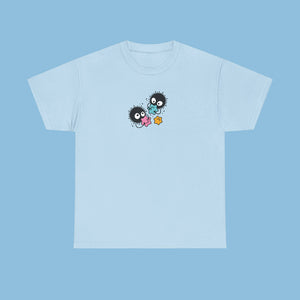 Soot Monster Cotton T-shirt - www.thelineahome.nl - Sky Blue - Cotton Tee Shirt