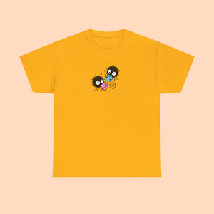 Soot Monster Cotton T-shirt - www.thelineahome.nl - Tamago Yellow - Cotton Tee Shirt