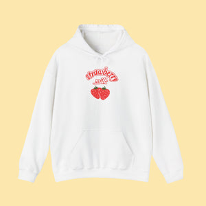 Strawberry Milk Hoodie - www.thelineahome.nl - KAWAII CLOTHING - MILKY WHITE