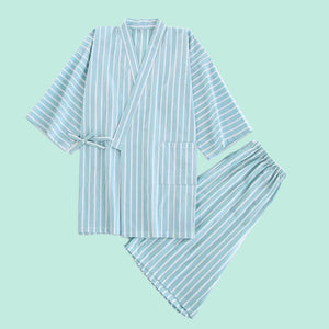 Heiko Kimono Pyjamas - www.thelineahome.nl - Kawaii Pyjamas - Light Sky