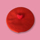 Sweetheart Wool Felt Beret - www.thelineahome.nl - Cherry Red