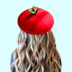 Kudamono Wool Felt Beret - The Linea Home - Kawaii Accessories - Hats - Strawberry Red 