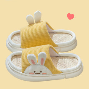 Tatami Bunny Slippers - The Linea Home - Kawaii Homeware - Custard Cream
