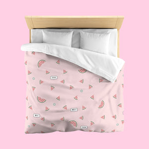 Watermelon Bed Linen Set - www.thelineahome.nl - Kawaii Homeware for Bedroom