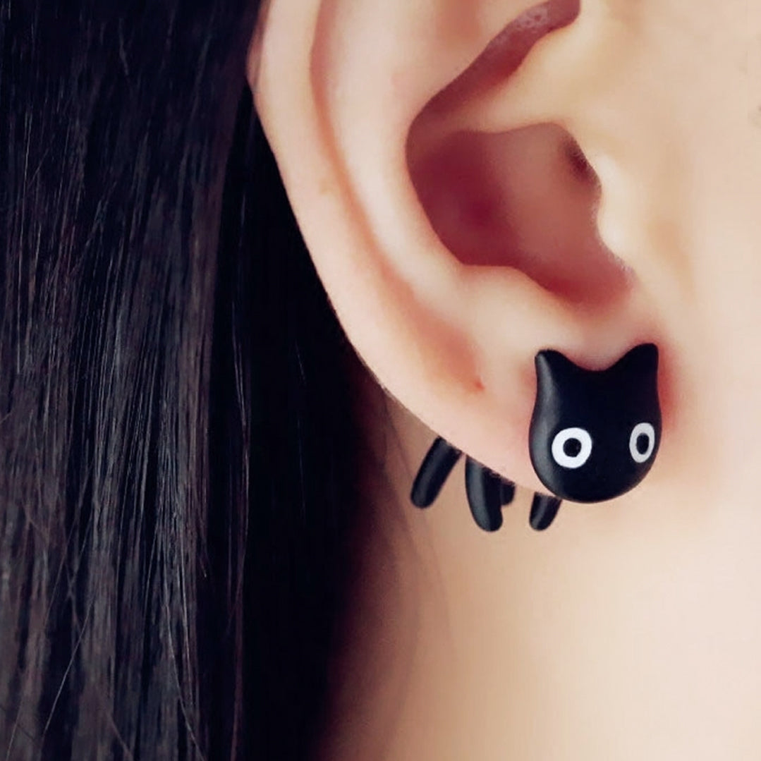Black Cat Earrings  Etsy Singapore