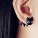 Bewitch Black Cat Earrings - The Linea Home - Kawaii Bijoux - Jewellery Accessories