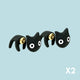 Bewitch Black Cat Earrings