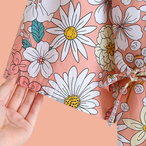 Haru Blossom Kimono - The Linea Home - Kawaii Home Appareial - Floral Design - Sleeve detail