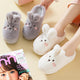 Marshmallow Bunny Slippers - The LInea Home - Fluffy Winter Slippers - Platform Sole 