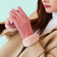 Fluffy Bear Vegan Suede Gloves - The Linea Home - Kawaii Apparel - Snow Gloves for winter - Cute Design - Simple