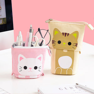 Cutesy Extendable Pencil Case - The Linea Home - Cat Design