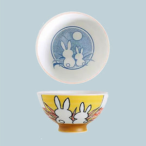 Kawaii Donburi Bowl - The Linea Home - Kawaii Dinnerware Bowls - Honey Bunny