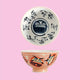 Kawaii Donburi Bowl - The Linea Home - Kawaii Dinnerware Bowls - Pink Daruma