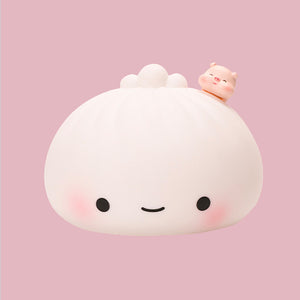 Cute Dumpling Night Light - The Linea Home - Kawaii Homeware - Bedroom Accessories - Cutesy Pig