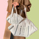 Face Mask Canvas Tote Bag - The Linea Home - Quirky handbag - 2 sizes