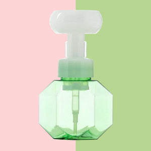 Sakura Hand Soap Dispenser - The Linea Home - Crystal colours - Recycable - Soap Flowers - Kawaii Kitchenware - Crystal Green