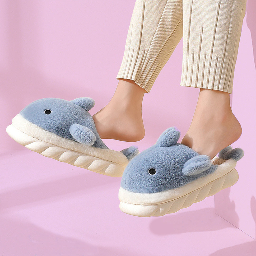 Fluffy Sammie Shark Slippers The Linea Home Kawaii Slippers