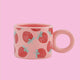 Tutti Frutti Coffee Mug - The Linea Home - Colourful and Kawaii Coffee Mug - Peach, Strawberry, Avocado & Lemon 