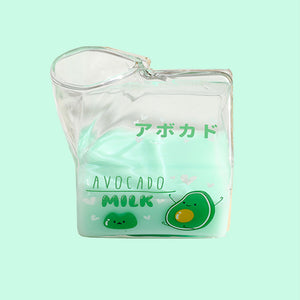 Fruity Pop Milk Carton Drinking Glass - The Linea Home - Kawaii Homeware - Avocado
