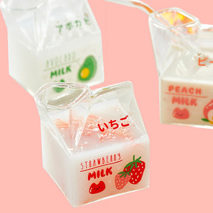 Fruity Pop Milk Carton Drinking Glass - The Linea Home - Kawaii Homeware - All design