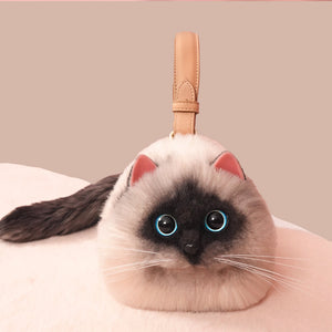 Purrfect Little Handbag - The Linea Home - Kawaii Accessories - Handmade 100% Vegan Handbags - Bag - Munchkin Cat
