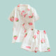  Ichigo Strawberry Summer Pyjamas - The Linea Home - Kawaii Homeware - Cotton White