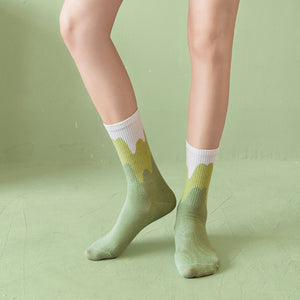 Ice Cream Sunda Pop Socks - The Linea Home - Kawaii Accessories - Matcha Cream
