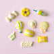 Kawaii 3D Stickers - The Linea Home - Decoration for Mobile Phone & Water Bottles - Lemon Yellow Set of 10