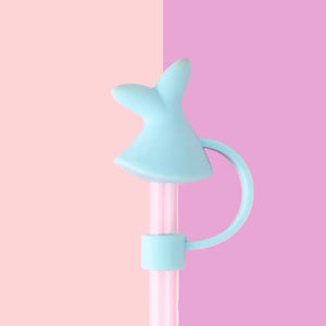 Kawaii Drinking Straw Topper - The Linea Home - Straw Cap - Cute Homeware - Mobey the Whale