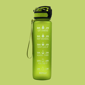 Galaxy 1L Water Bottle - The Linea Home - Beautiful Kawaii Water Bottle - Stay Hydrated - Avocado Green