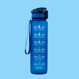 Galaxy 1L Water Bottle - The Linea Home - Beautiful Kawaii Water Bottle - Stay Hydrated - Deep Ocean