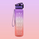 Galaxy 1L Water Bottle - The Linea Home - Beautiful Kawaii Water Bottle - Stay Hydrated - Peachy Violet