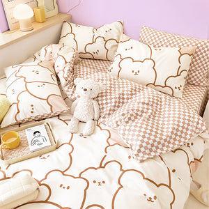 Marshumaro Bear Bedding Set - The Linea Home - 100% Cotton - Kawaii Homeware