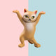 Dance Dance Kitty Cat Holder - The Linea Home - Persian