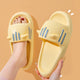 Pastel Meowy Slippers - The Linea Home - Kawaii Homeware - Flip Flop - Lemony Yellow