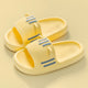 Pastel Meowy Slippers - The Linea Home - Kawaii Homeware - Lemony Yellow