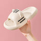 Pastel Meowy Slippers - The Linea Home - Kawaii Homeware - Flip Flop - Cottony White