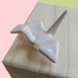 ORIGAMI CHOPSTICK STANDS - THE LINEA HOME - COTTON WHITE