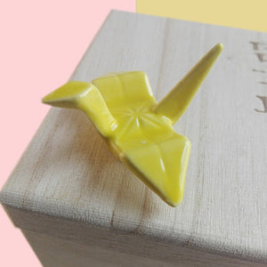 ORIGAMI CHOPSTICK STANDS - THE LINEA HOME - YELLOW