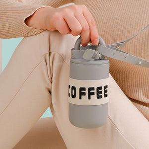 Stainless Steel Coffee Padlock Travel Cup - The Linea Home - Kawaii Homeware - Travel Mug