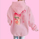 Kawaii Strawberry Milk Hoodie - The Linea Home - Kawaii Home Apparel - Candy Pink 