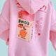 Kawaii Strawberry Milk Hoodie - The Linea Home - Kawaii Home Apparel - Candy Pink 