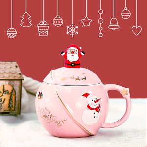 Planet Christmas Mug - The Linea Home - Coffee Mug - Kawaii Christmas Gift Idea