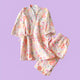 Hana Hana Kimono Pyjamas Set - The Linea Home - Yellow Blossom Set - Kawaii Home Apparel - Pajamas
