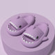 Sammie the Shark Flip Flop - Beach Slippers - Soft, waterproof and lightweight. The Linea Home - Kawaii Homeware - Home Apparel Collection - Jelly Purple Shark